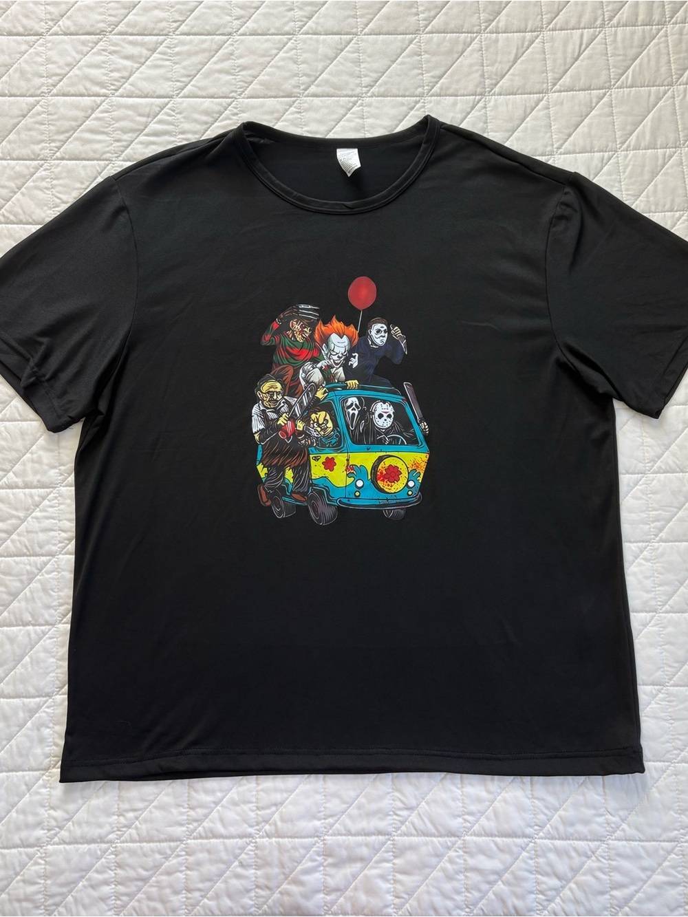 SHEIN Horror Movie Mystery Machine Halloween Graphic T-Shirt - Size 2XL Like New